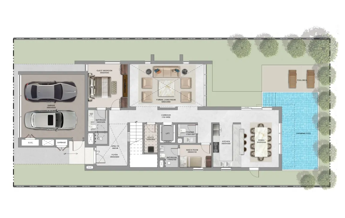 4 Bedroom floor plan