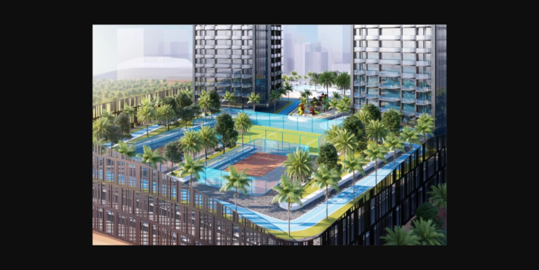 Ananda Residences Motor City Dubai exterior aerial view