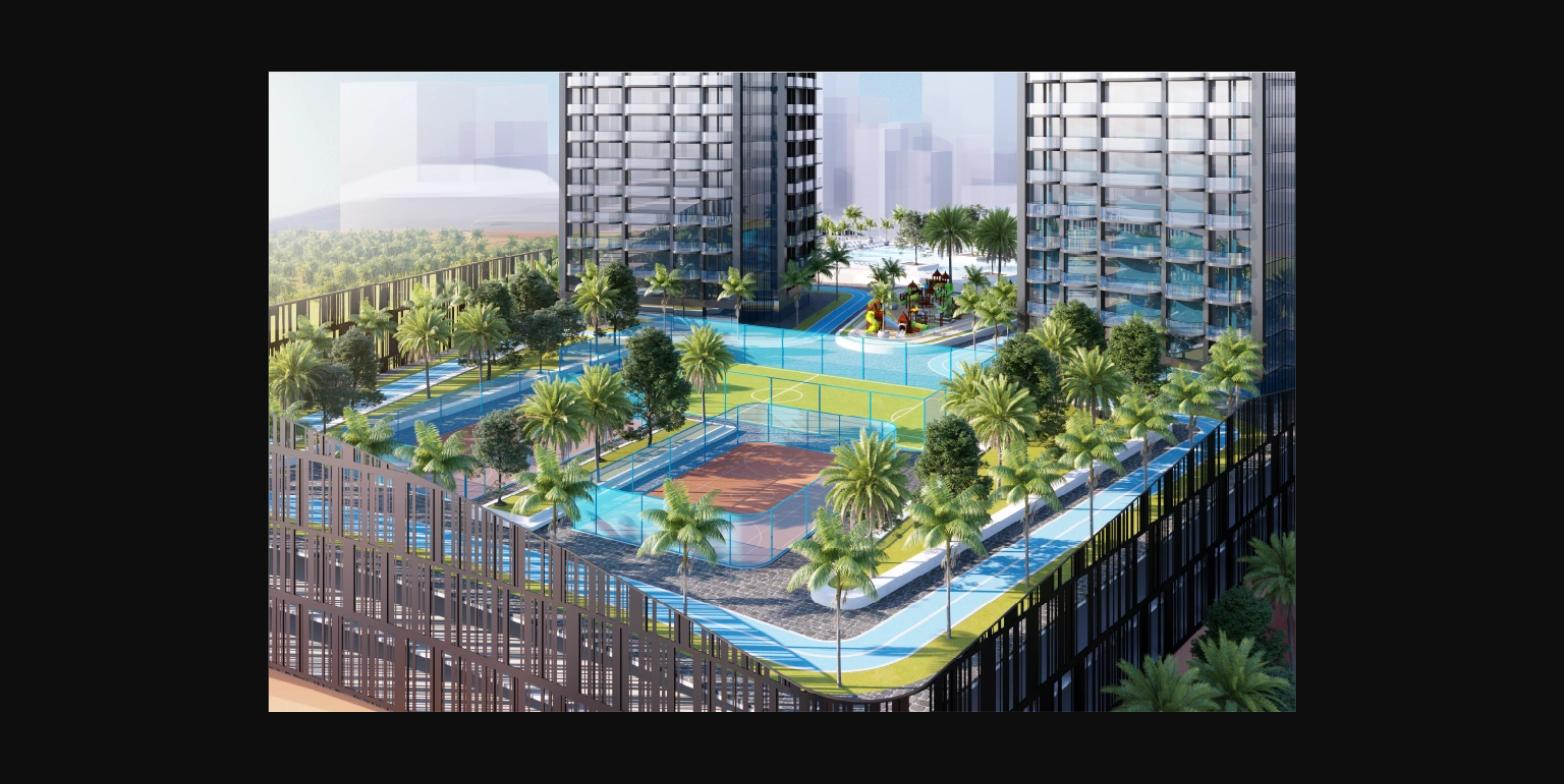 Ananda Residences Motor City Dubai exterior aerial view