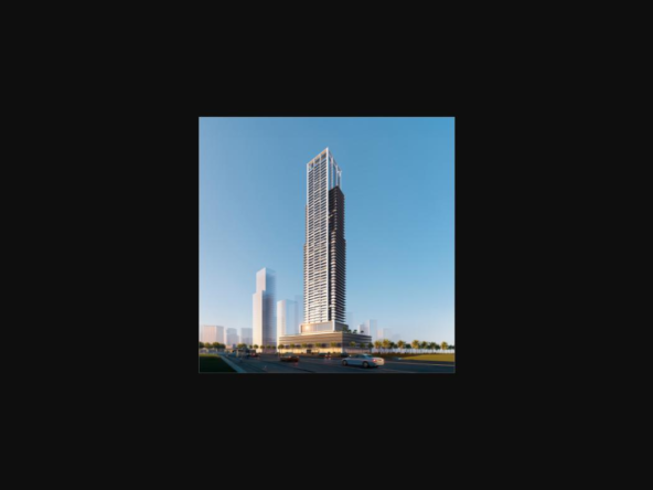 Auresta Tower exterior render, JVC Dubai by Tiger Properties