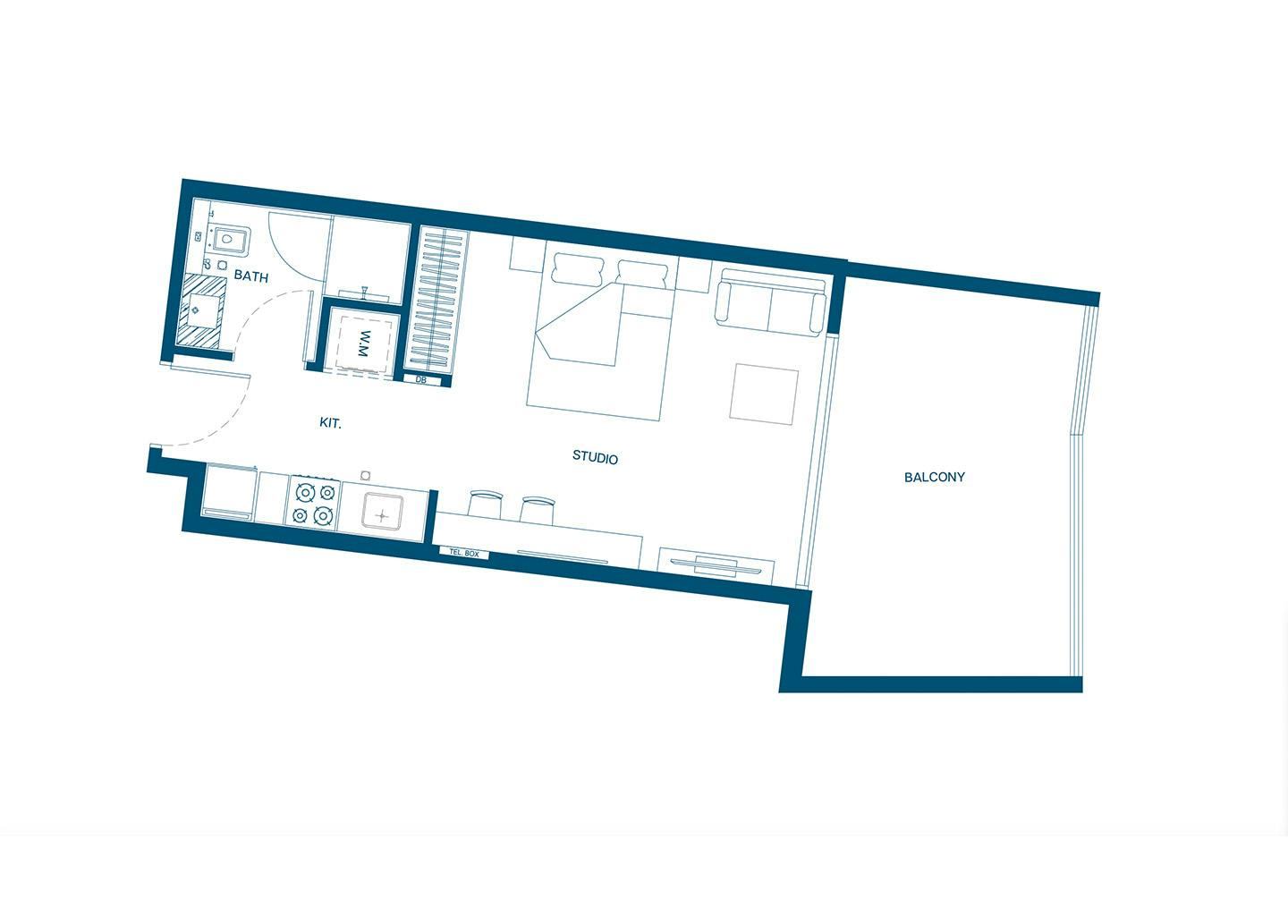Studio floor plan