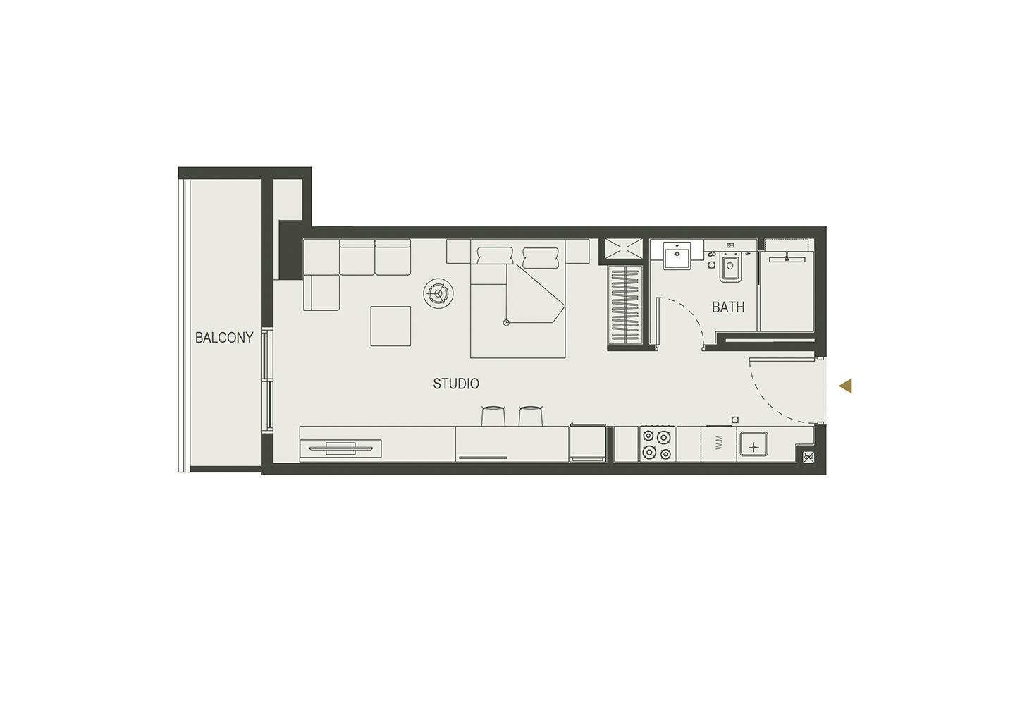 Studio floor plan