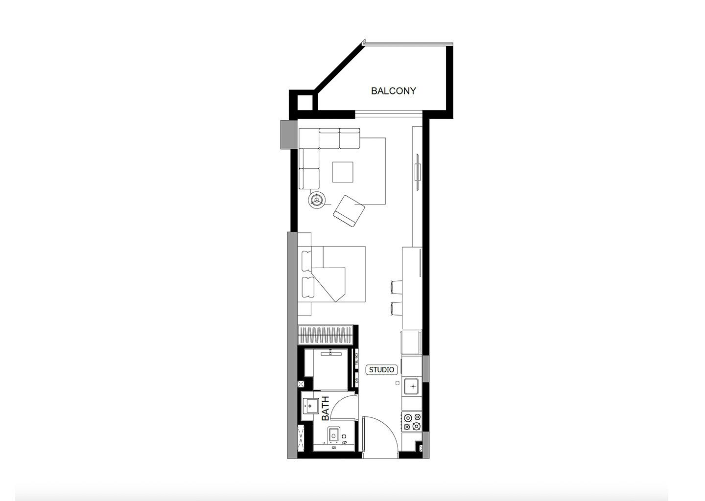 Studio floor plan