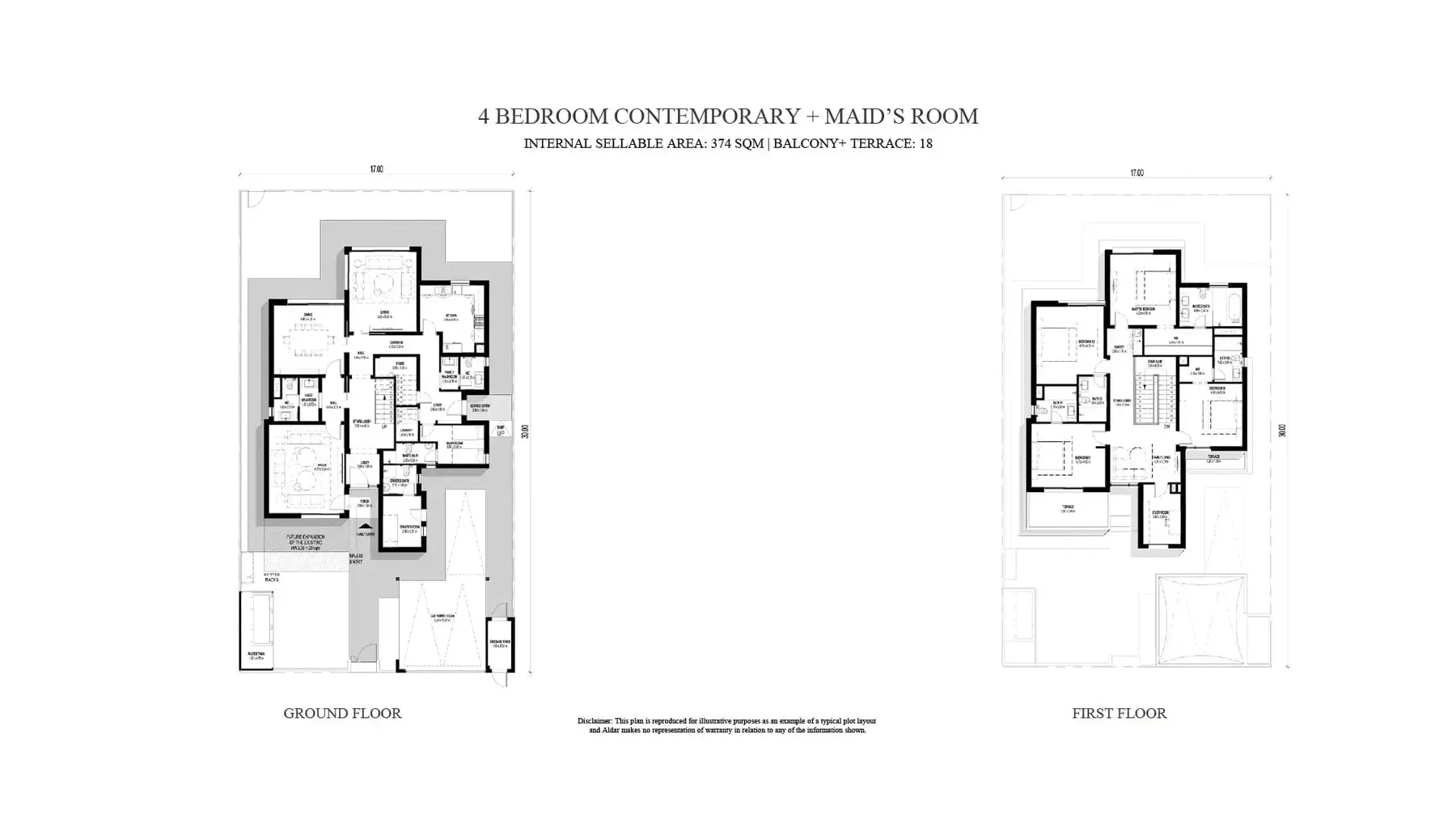 4 Bedroom floor plan