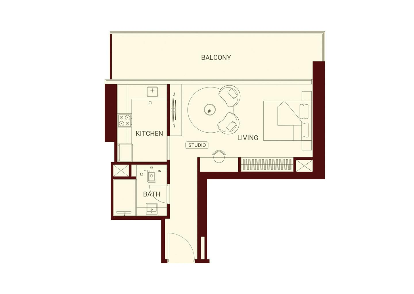 Studio floor plan