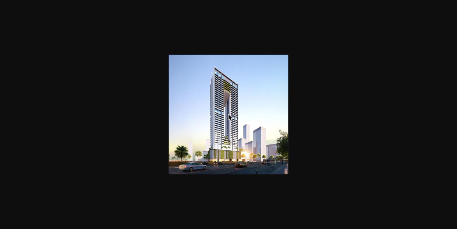 Sky Gate Tower exterior render, JVT Dubai by Tiger Properties