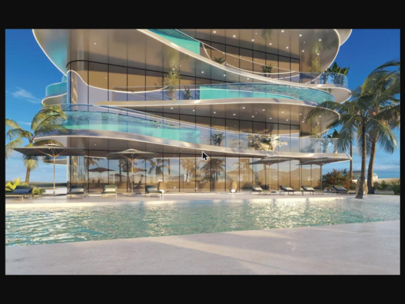 VOLGA Tower JVT Dubai exterior with pool