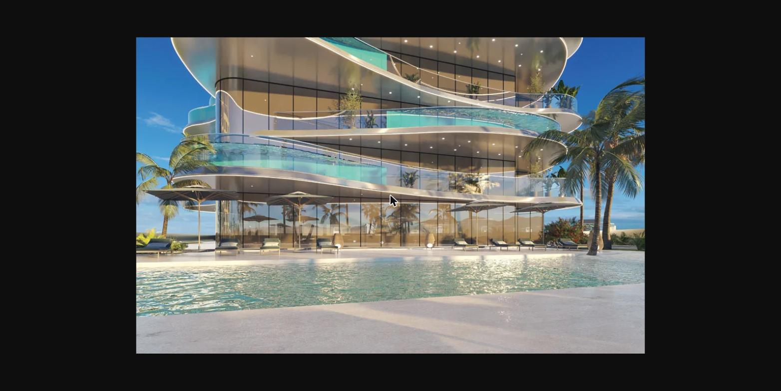 VOLGA Tower JVT Dubai exterior with pool