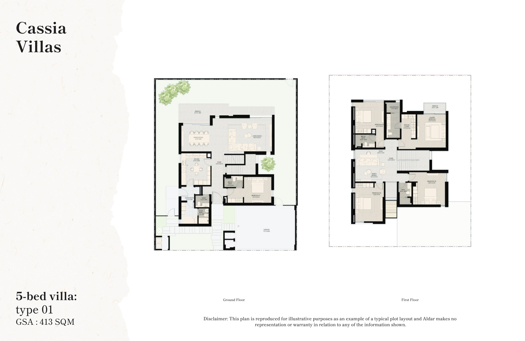 5 Bedroom floor plan